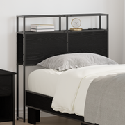 Opberghoofdbord 75 cm zwart eiken
