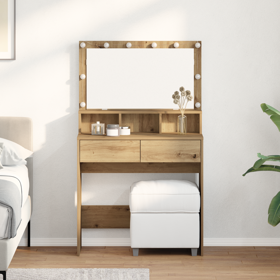 Plafondtafel artisanaal eikenkleurig Spaanplaat