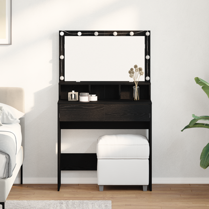 Plafondtafel Zwart eiken Spaanplaat
