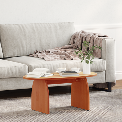 Salontafel Wasbruin 80 x 40 x 35 cm Massief grenenhout