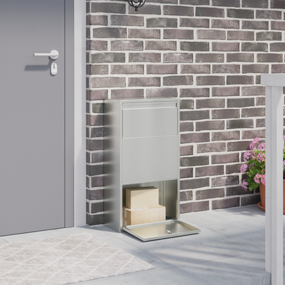 Pakketinleverbak 44x22x82 cm van Gegalvaniseerd Staal