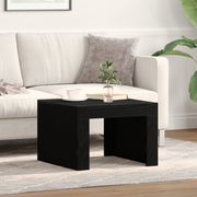 Salontafel zwart eiken 50x50x35 cm