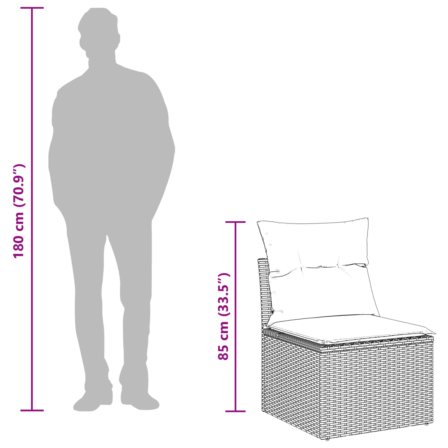 5-delige tuinsofa set met kussens - zwart poly rattan en acaciahout