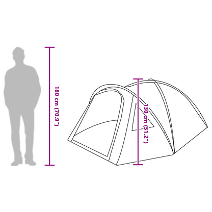 Tent met dak Blauw Medium Polyester