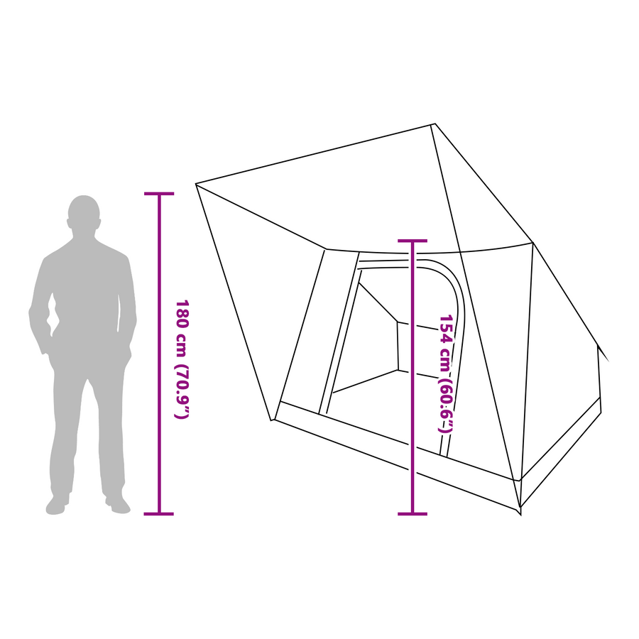 Tent Groen 282 x 225 x 154 cm
