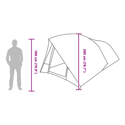 Tunnel tent 500 x 348 x 200 cm