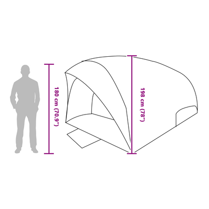 Tunnel tent 410 x 285 x 198 cm