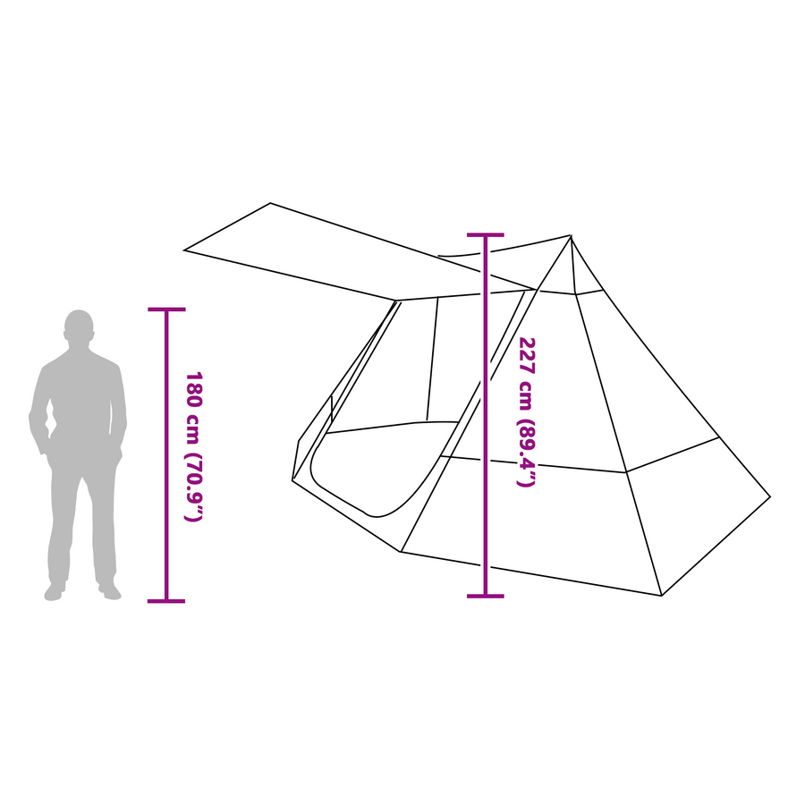Tent Groen 482 x 360 x 227 cm