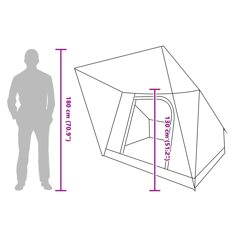 Tent Groen 223 x 163 x 130 cm