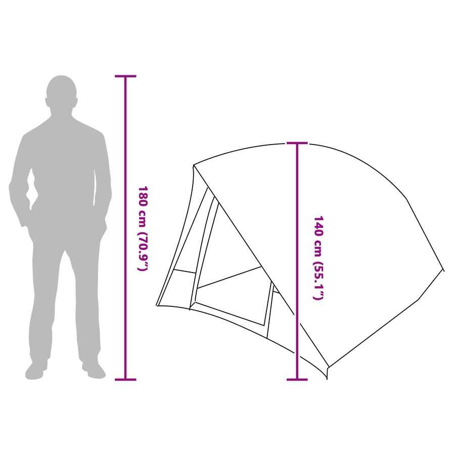 Tent Blauw 275 x 230 x 140 cm