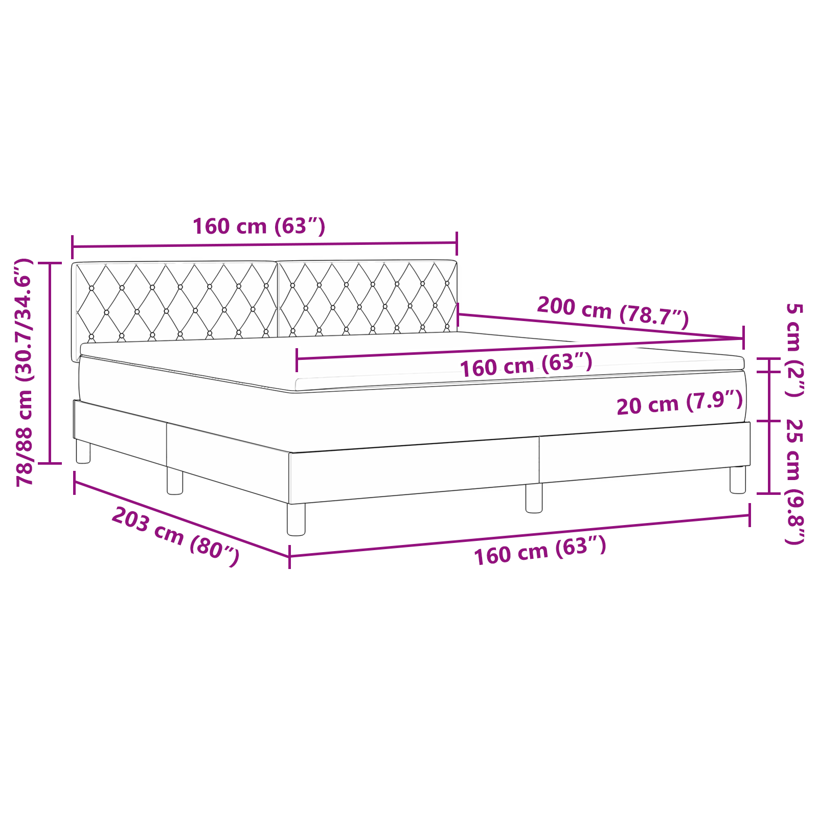 Boxspringbed met matras en LED fluweel lichtgrijs 160x200 cm