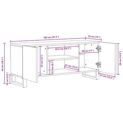 Entertainment Centra & TV Stands met plank met opslag met de deur Wit en zwart