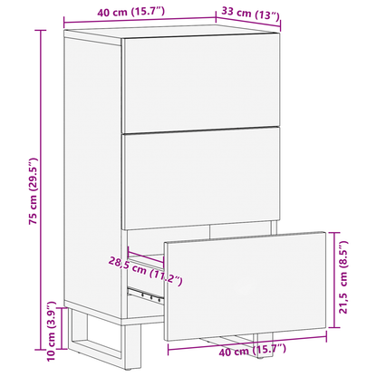 Media-opslagkasten en rekken Wit en zwart 40 x 33,5 x 75 cm