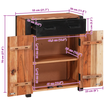Buffets & Zijtafels Bruin 55 x 30 x 75 cm Massief acaciahout