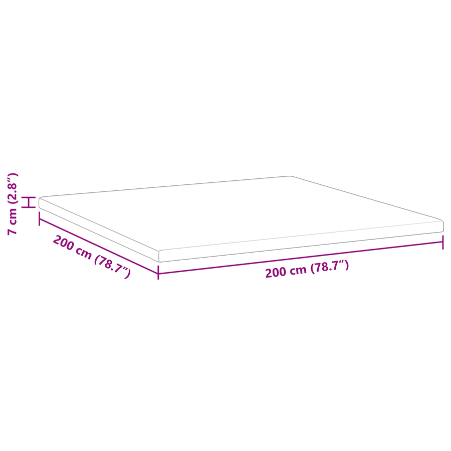 Matraspads Wit 200 x 200 cm 100% polyester jacquard stof
