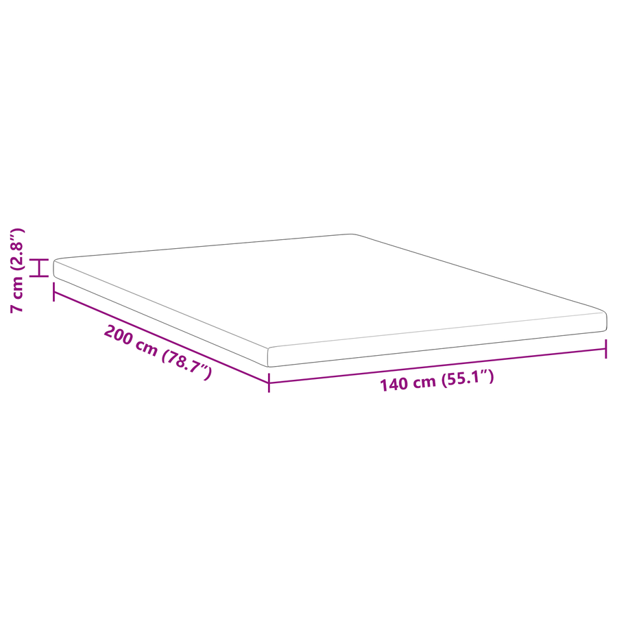 Matraspads Wit 140 x 200 cm 100% polyester jacquard stof