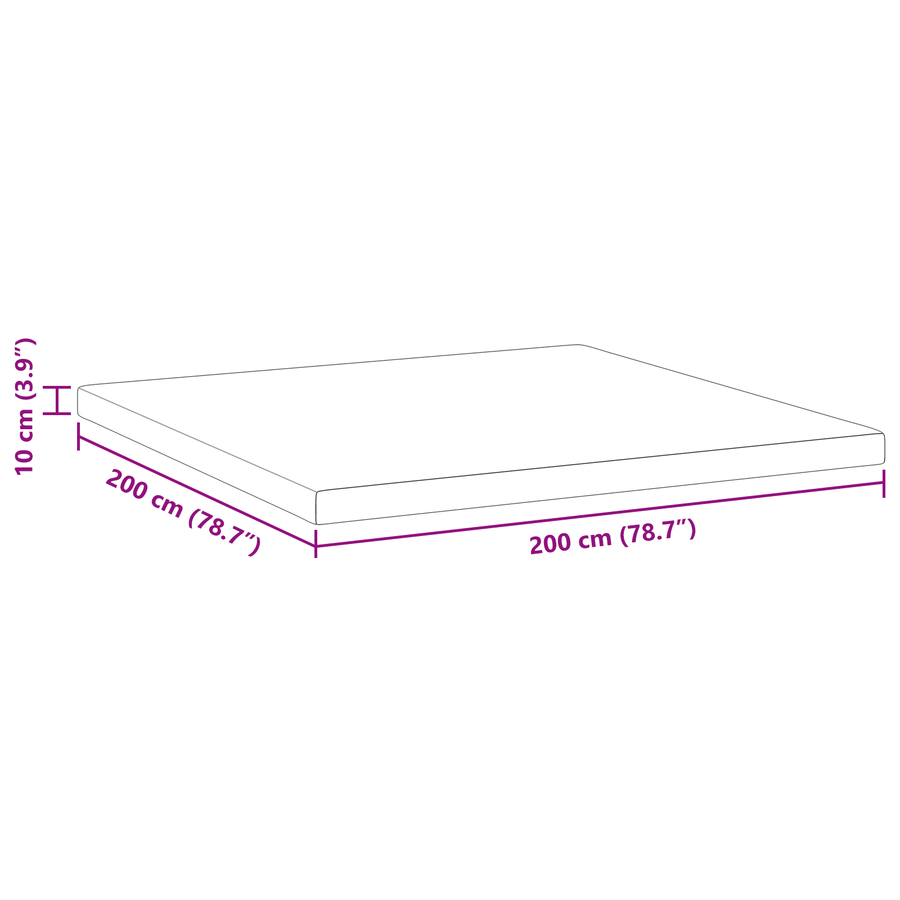 Matraspads Wit 200 x 200 cm 100% polyester jacquard stof