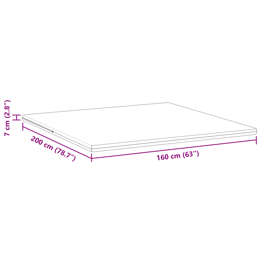 Matraspads Wit 160 x 200 cm 100% polyester jacquard stof
