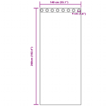 Gordijnen met gordijnen 2 pcs Feloranje 260 x 140 cm Polyester