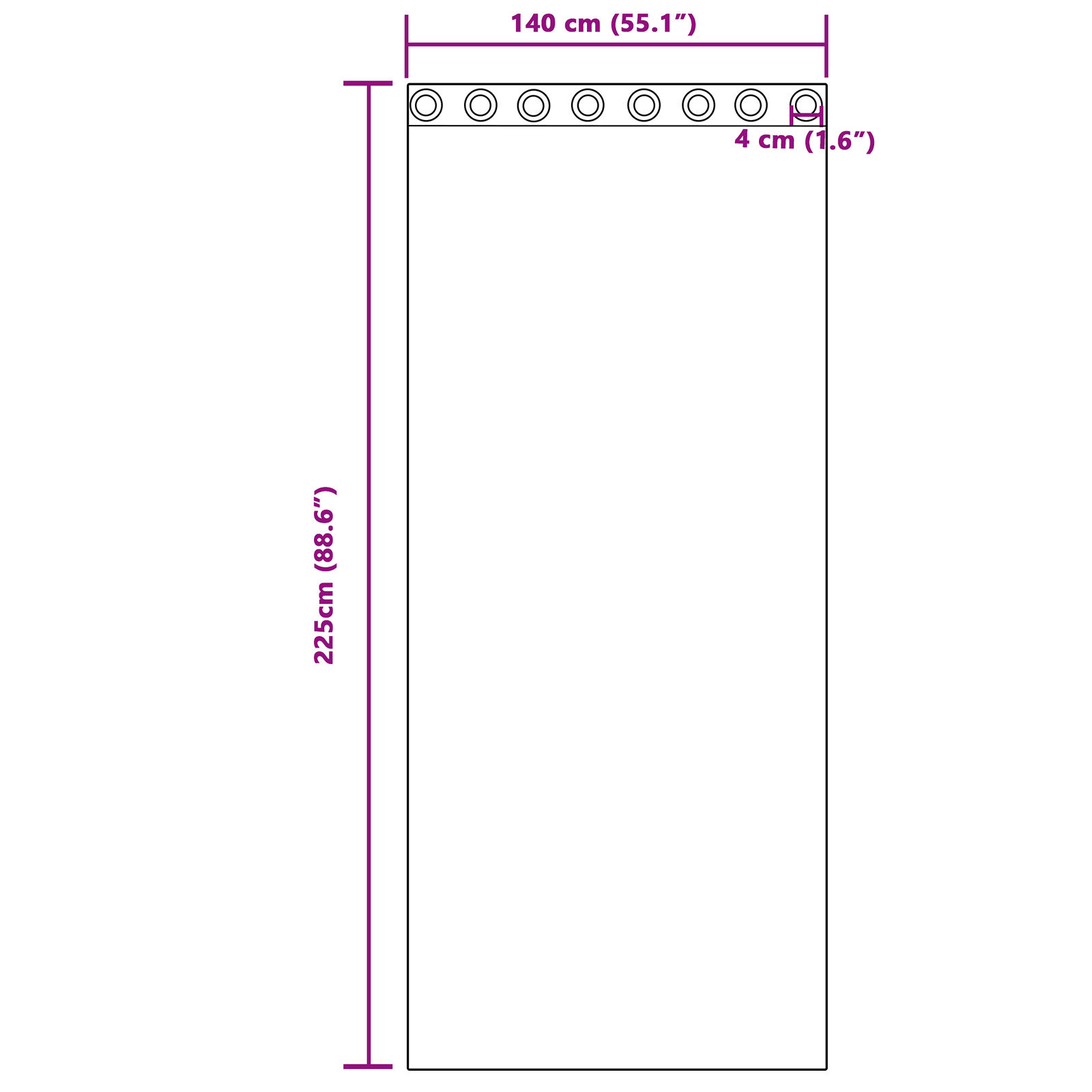Gordijnen met gordijnen 2 pcs Turquoise 225 x 140 cm Polyester