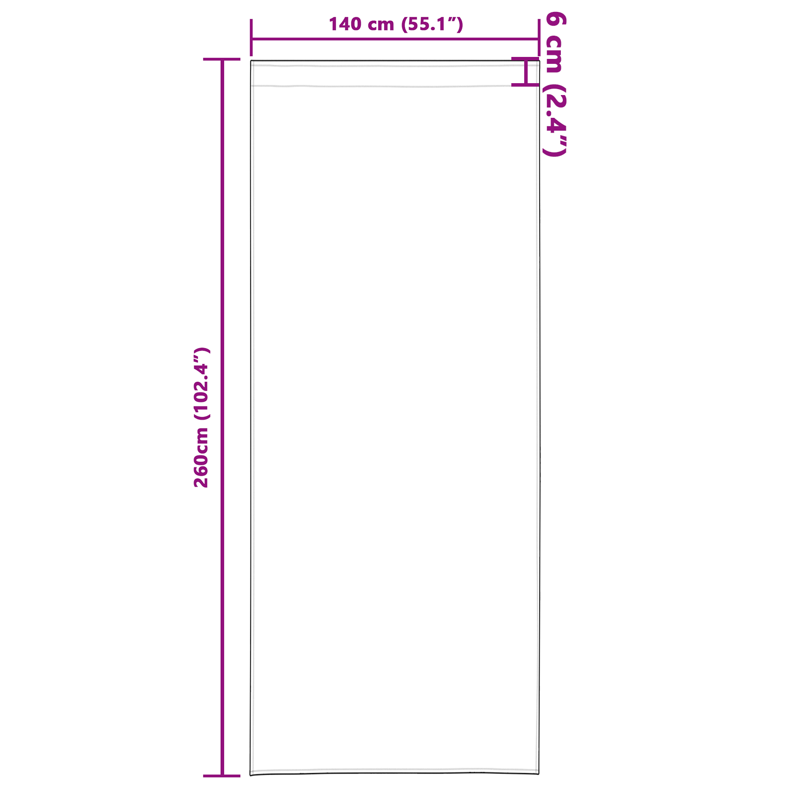 Gordijnen met gordijnen 2 pcs Felroze 260 x 140 cm Polyester