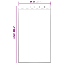 Verduisterende gordijnen 2 pcs lichtblauw 225 x 140 cm
