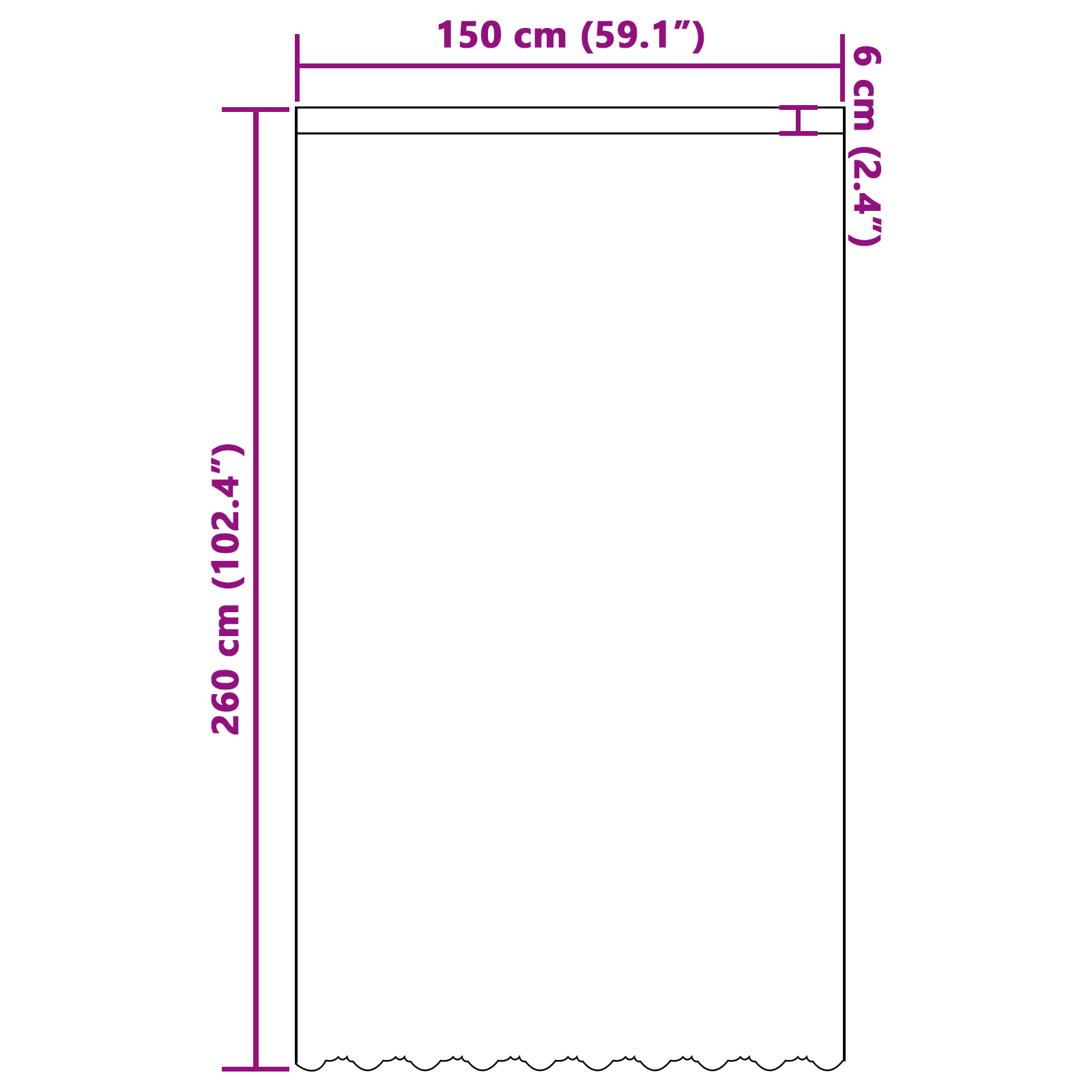 Kantgordijn met gordijnen Bloemen Wit 150 x 260 cm Polyester