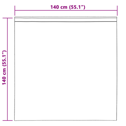 Gordijnen met gordijnen 2 pcs Wit 140 x 140 cm Polyester