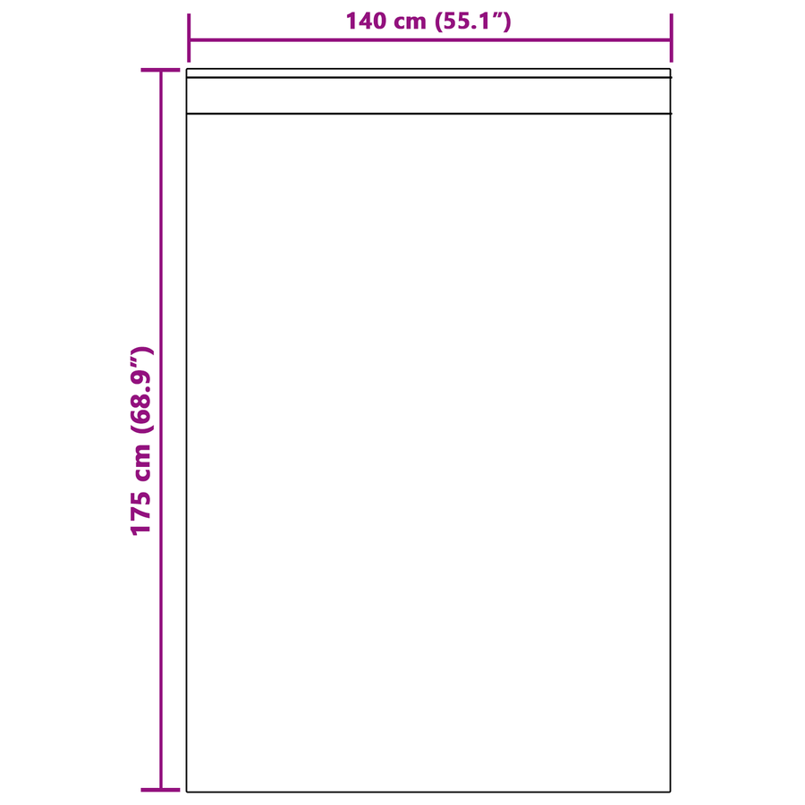 Gordijnen 2 pcs Donkergrijs 140 x 175 cm Polyester