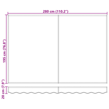 vervangende stof voor zonnescherm voor 3x2 m frame Crème