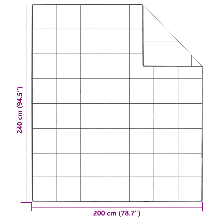 Winter Dekbed Wit 200 x 240 cm 105gsm perzik polyester