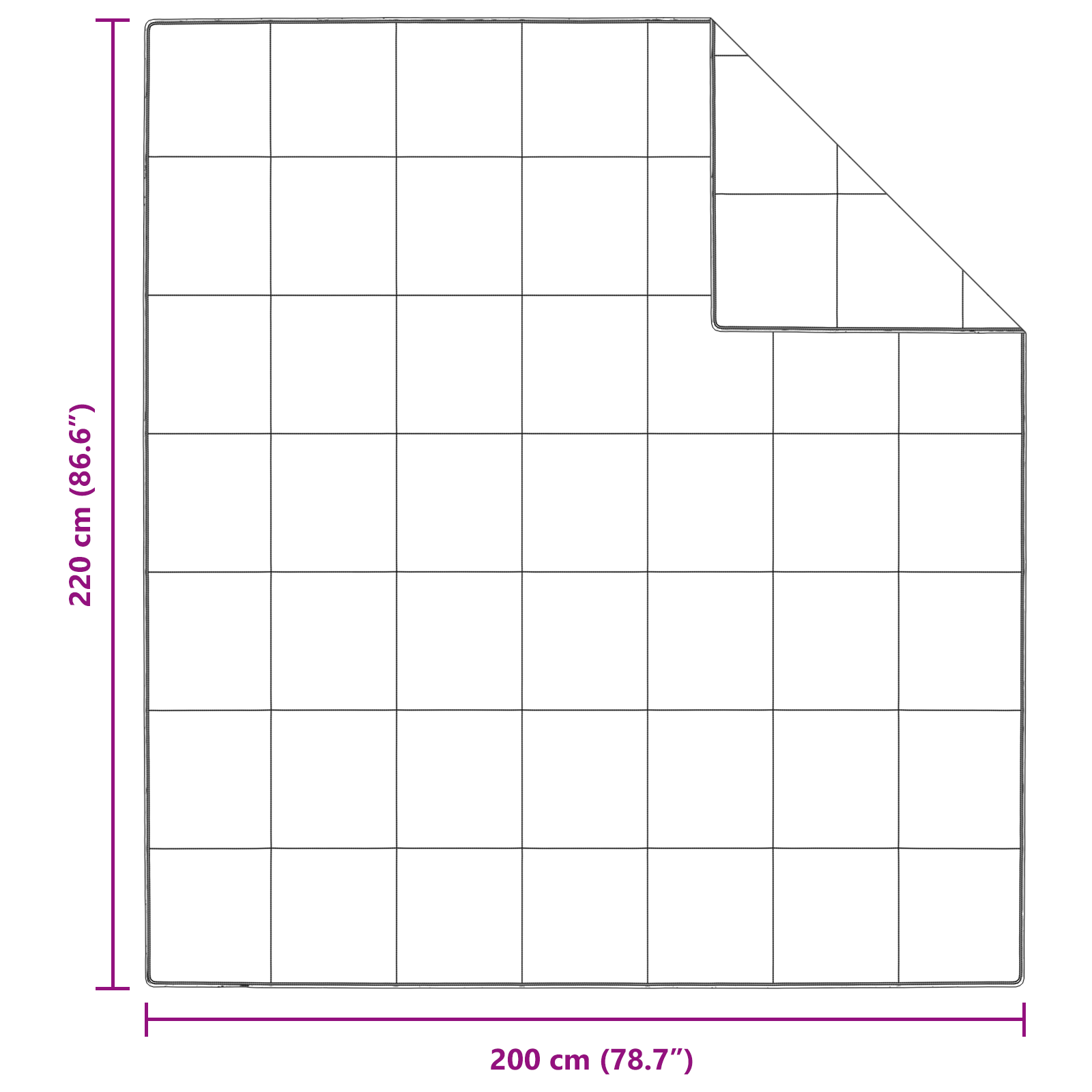 Dekens & Duvets Wit 200 x 220 cm Dons