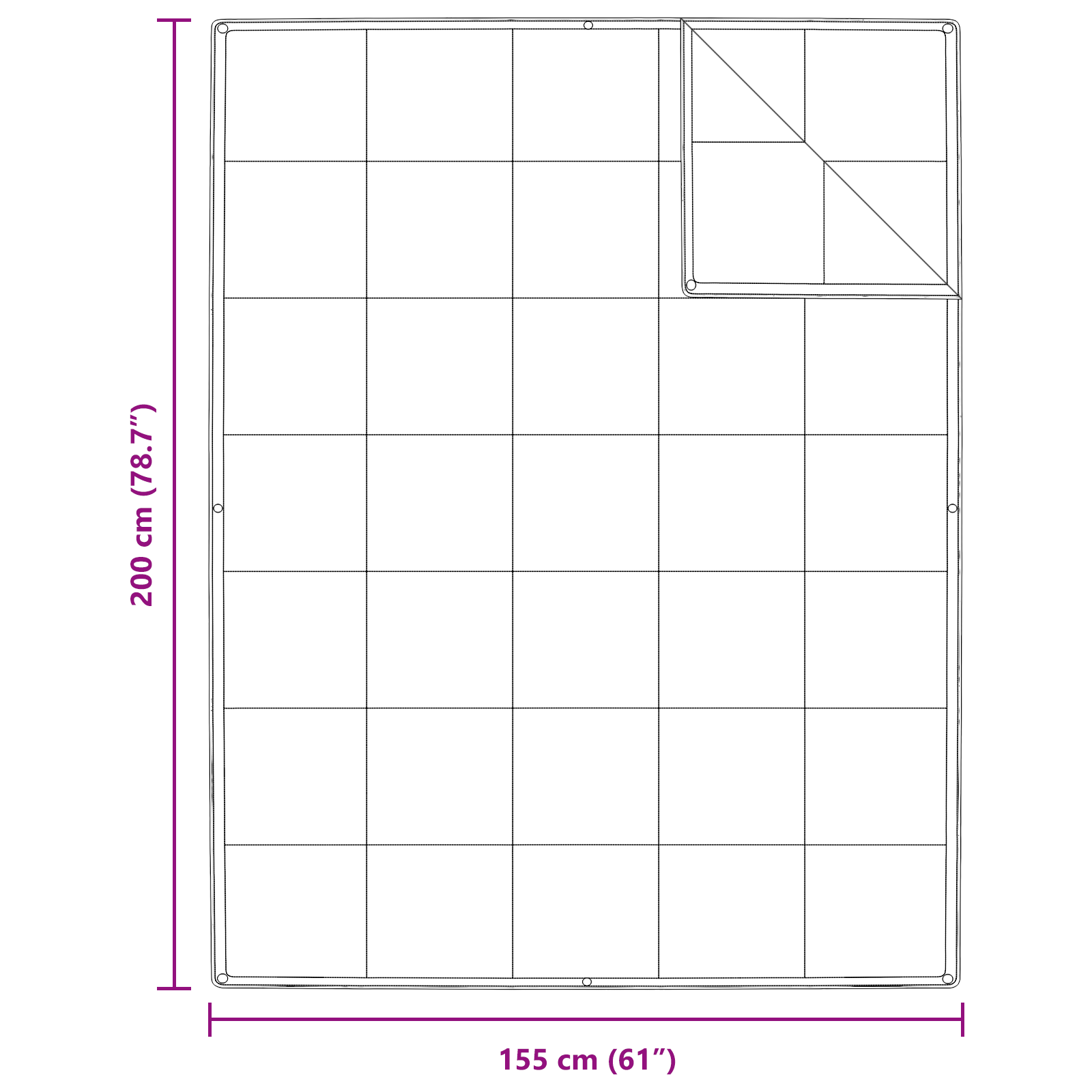 Dekens & Donsdekens Wit 155 x 200 cm Dons