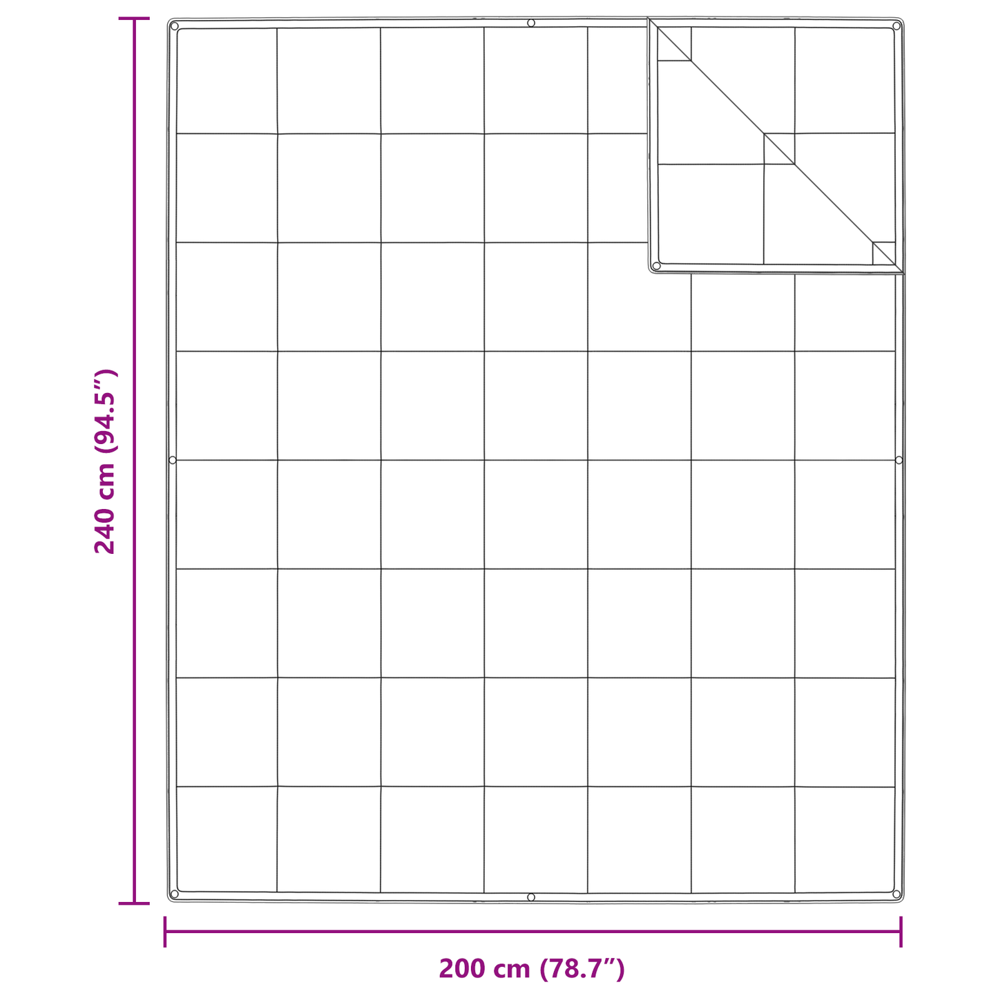 Dekens & Donsdekens Wit 240 x 200 cm Dons