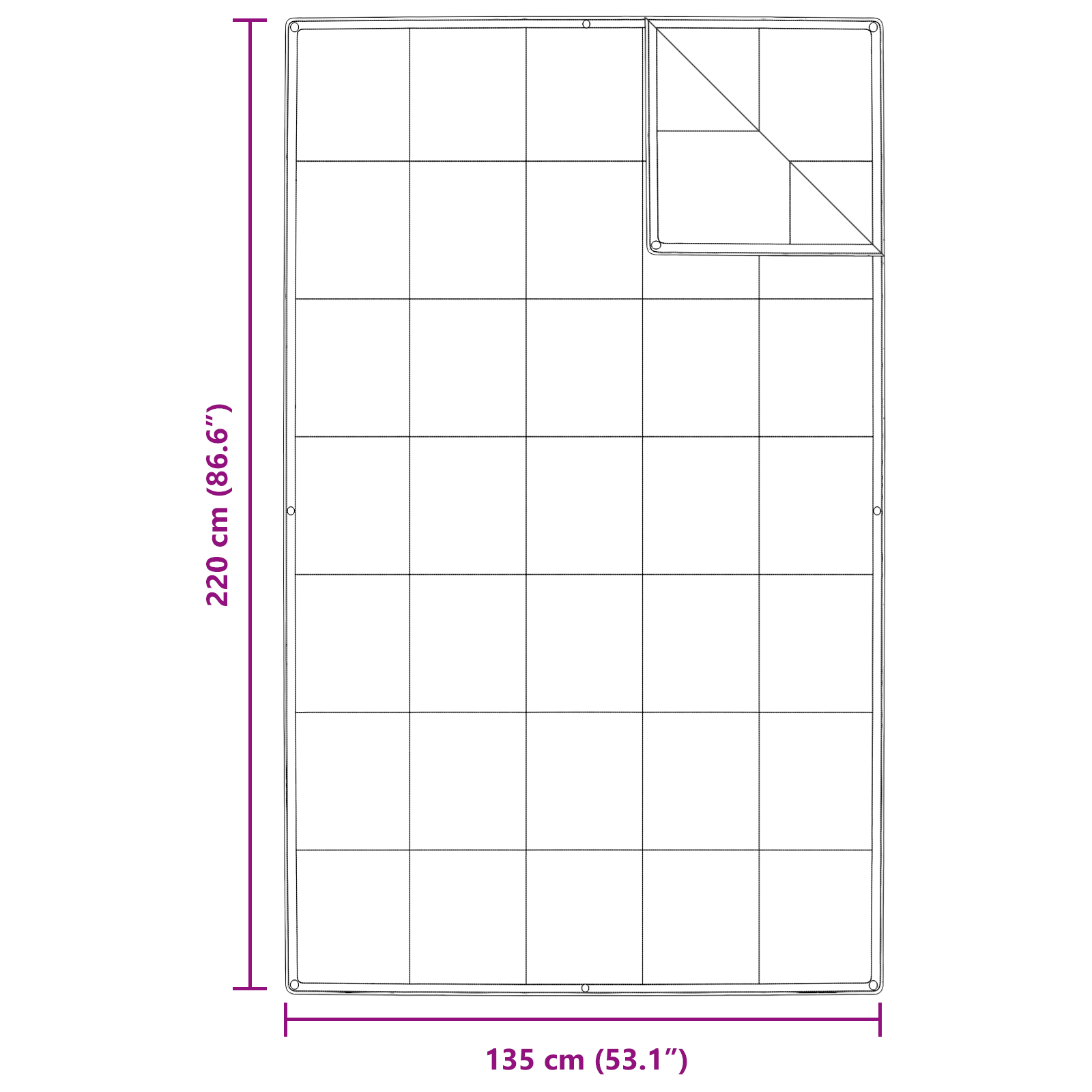 Dekens & Donsdekens Wit 135 x 220 cm Dons