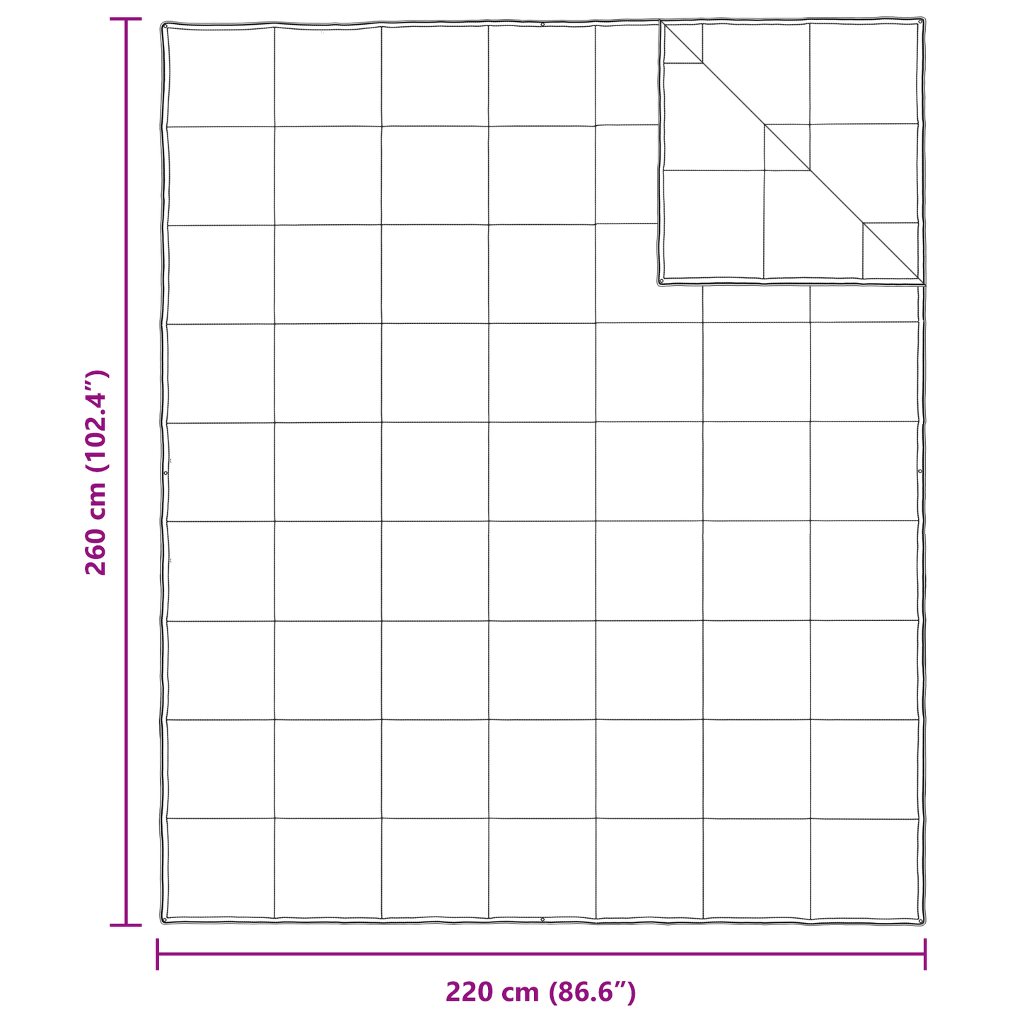 Dekens & Donsdekens Wit 260 x 220 cm Dons