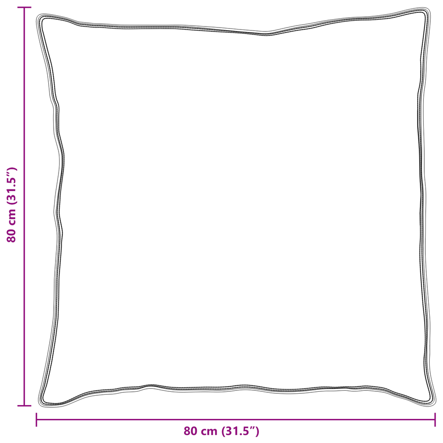 Hoofdkussen Wit 80 x 80 cm 130gsm 100% katoen