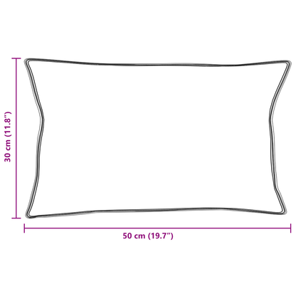 Kussens 2 pcs Wit 30 x 50 cm 130gsm 100% katoen