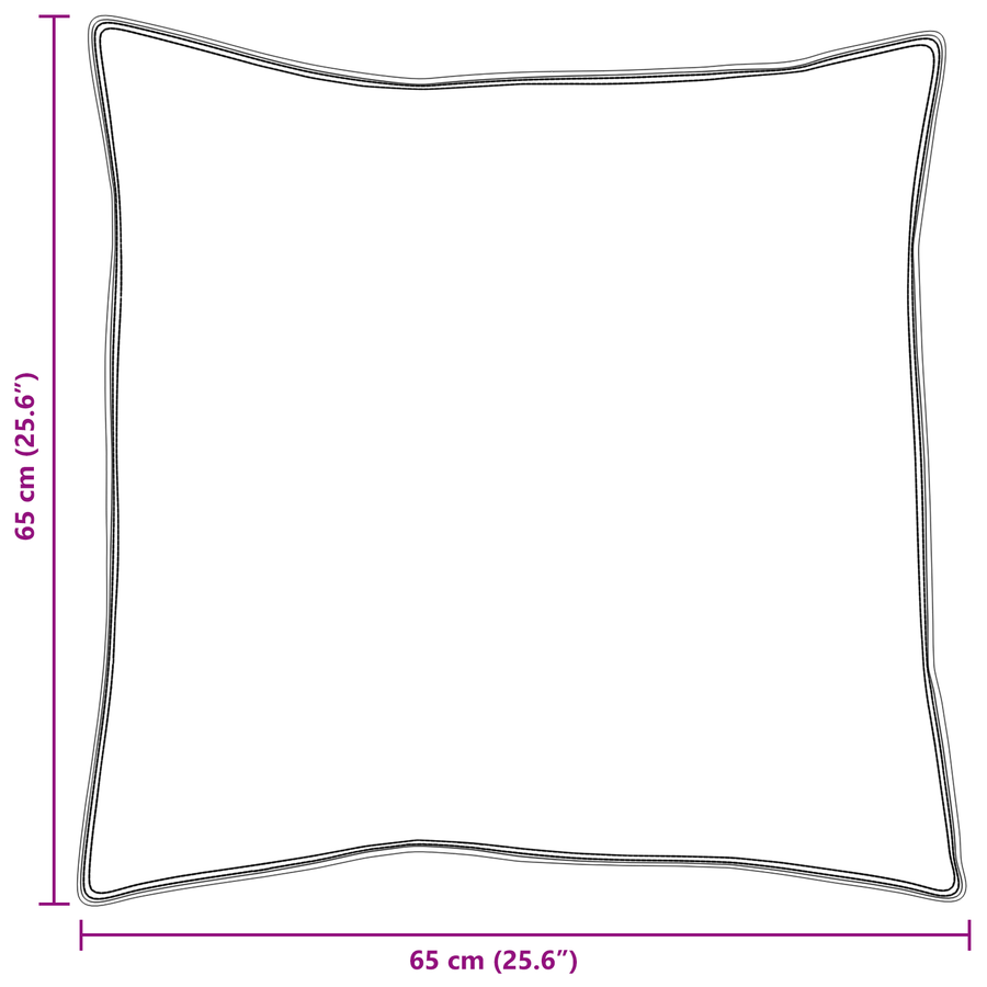 Kussens 2 pcs Wit 65 x 65 cm 130gsm 100% katoen