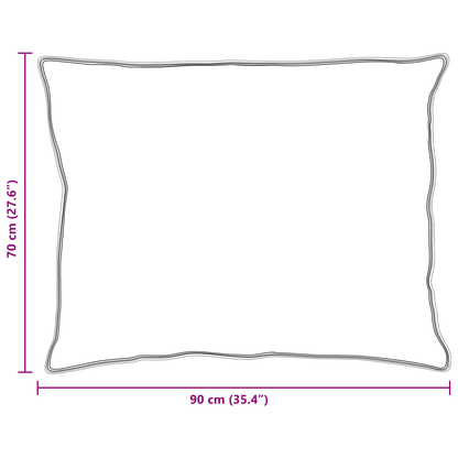Kussens 2 pcs Wit 70 x 90 cm 130gsm 100% katoen