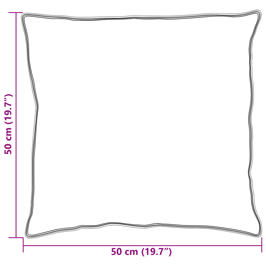 Hoofdkussen met kussen Wit 50 x 50 cm 130gsm 100% katoen