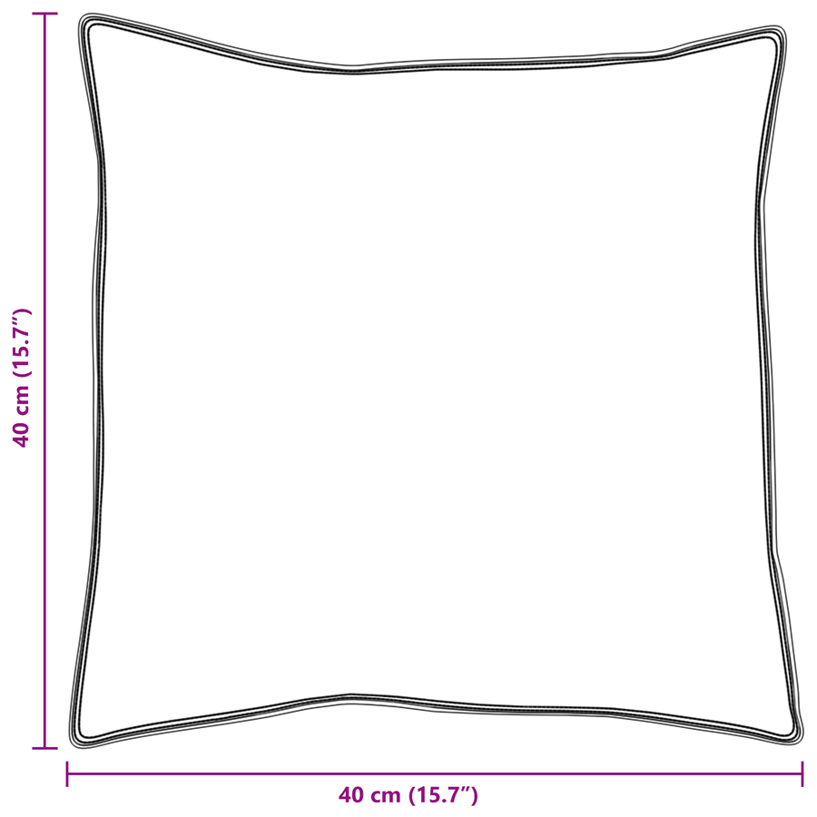 Kussens 2 pcs Wit 40 x 40 cm 130gsm 100% katoen