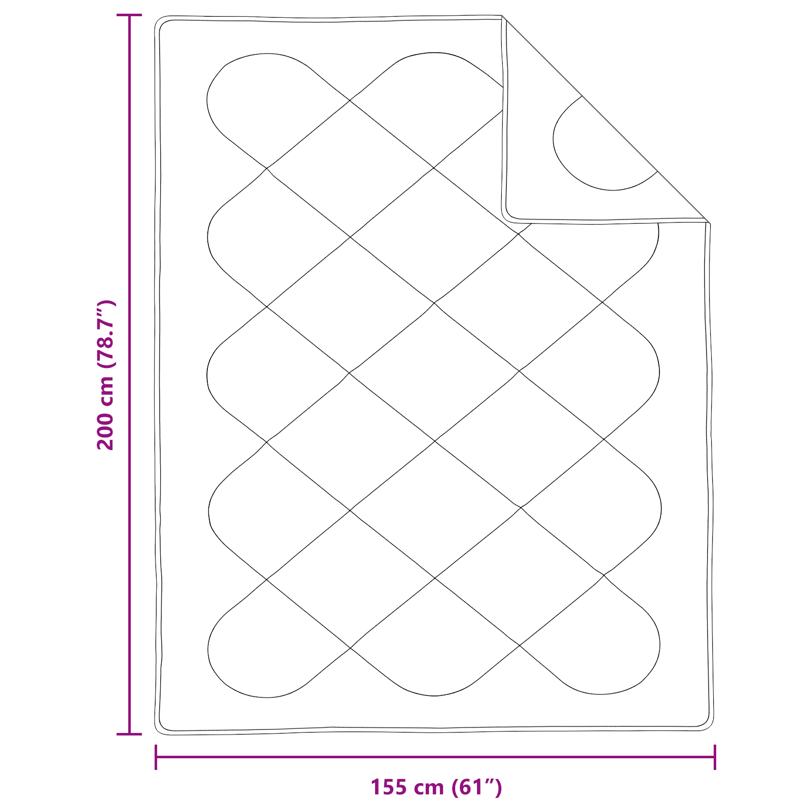 Dekens & Duvets Wit 155 x 200 cm Microvezel