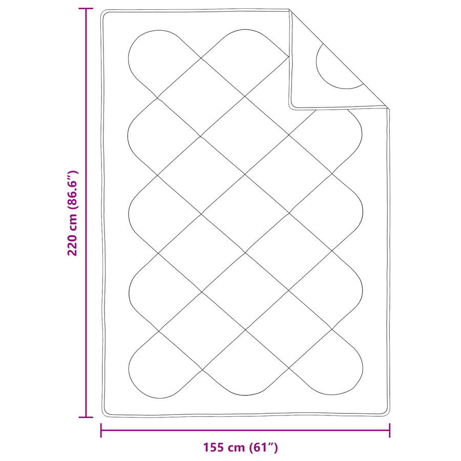 Dekens & Duvets Wit 155 x 220 cm Microvezel