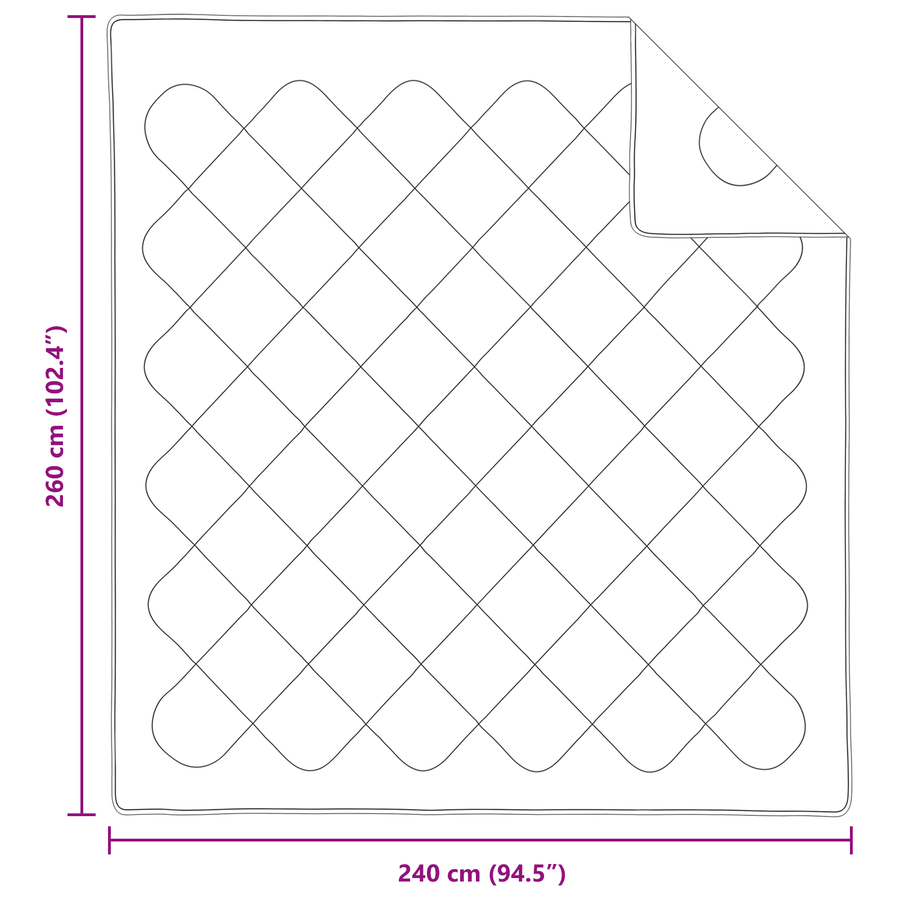 Dekens & Duvets Wit 240 x 260 cm Microvezel