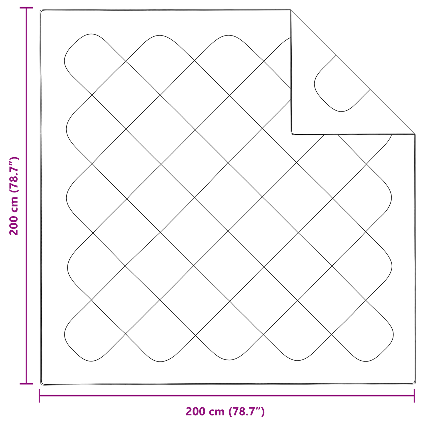 Dekens & Duvets Wit 200 x 200 cm Microvezel