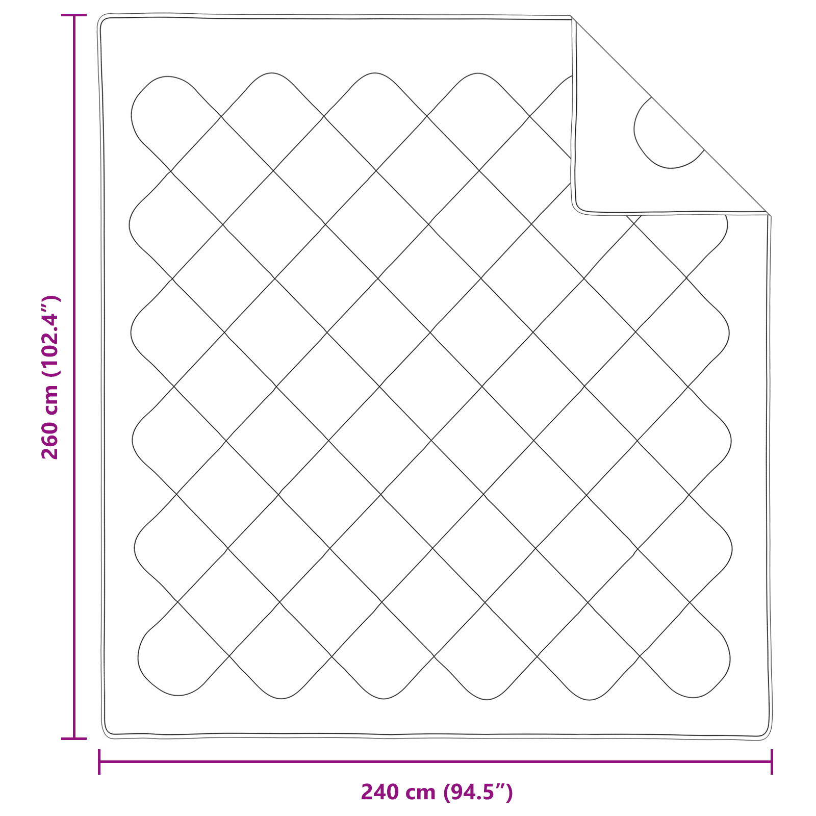 Dekens & Duvets Wit 240 x 260 cm Microvezel