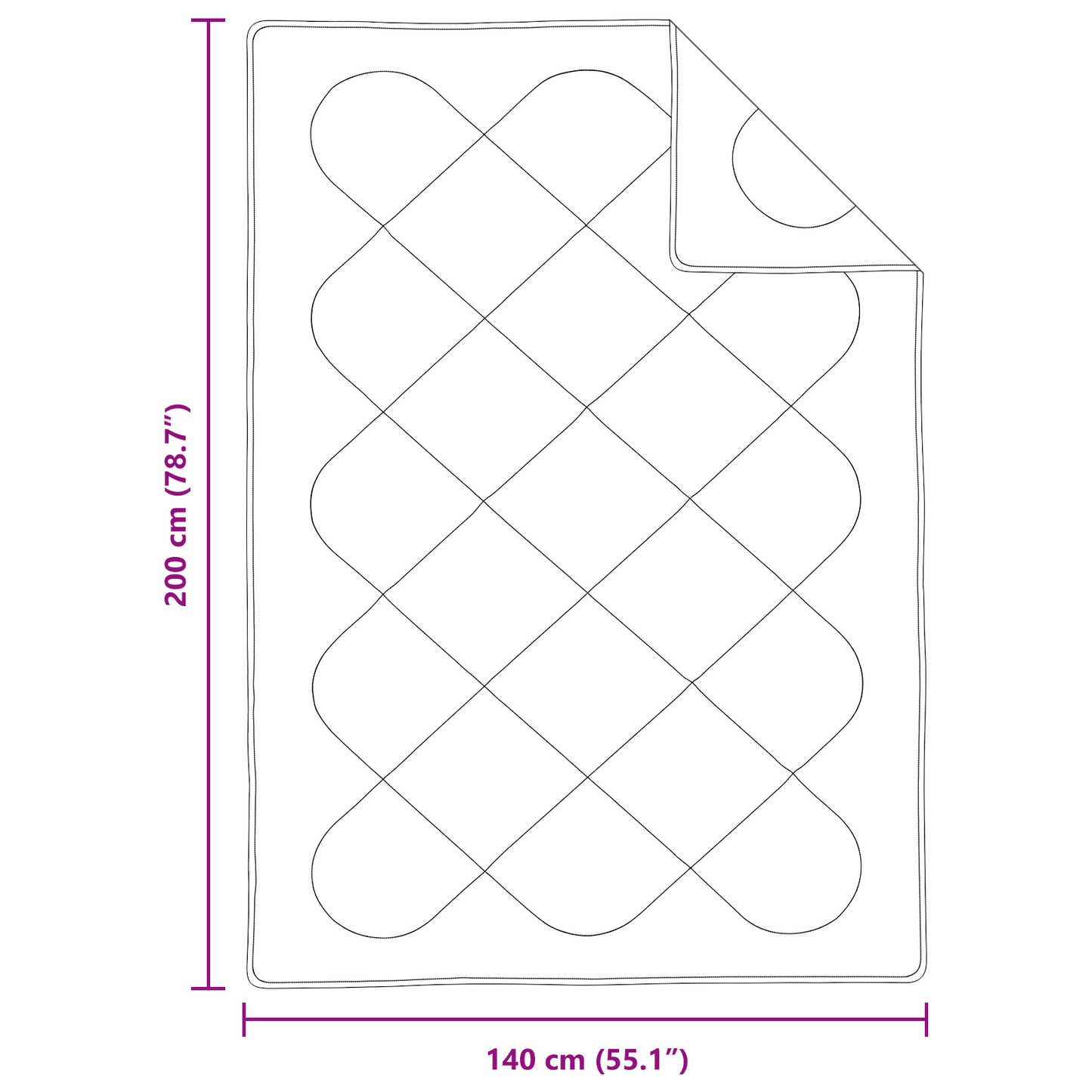 Dekens & Duvets Wit 140 x 200 cm Microvezel