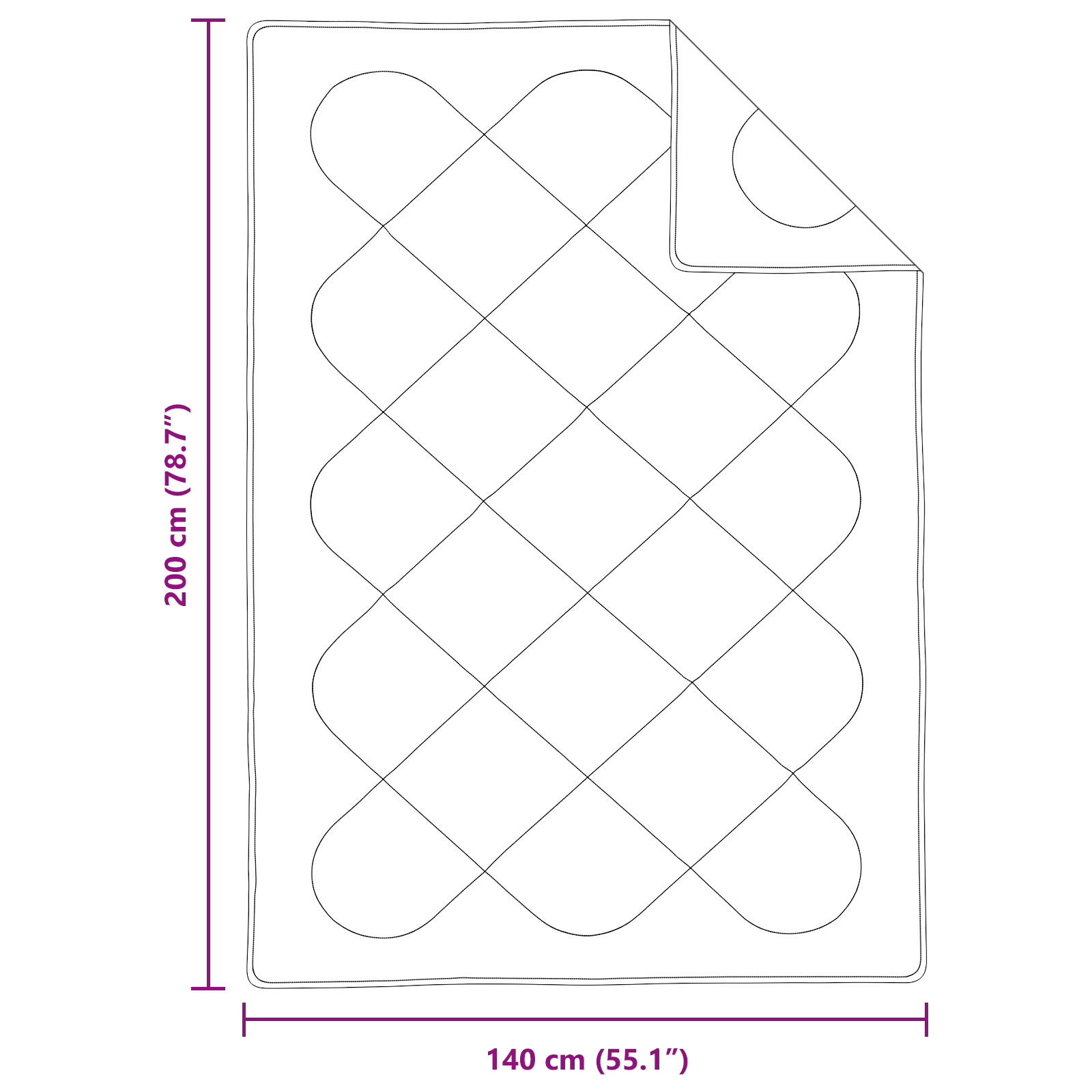 Dekens & Duvets Wit 140 x 200 cm Microvezel