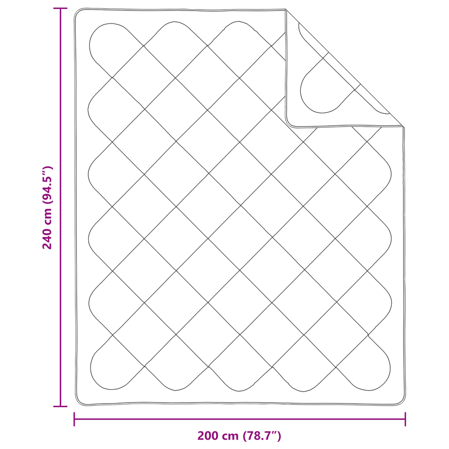 Dekens & Duvets Wit 240 x 200 cm Microvezel
